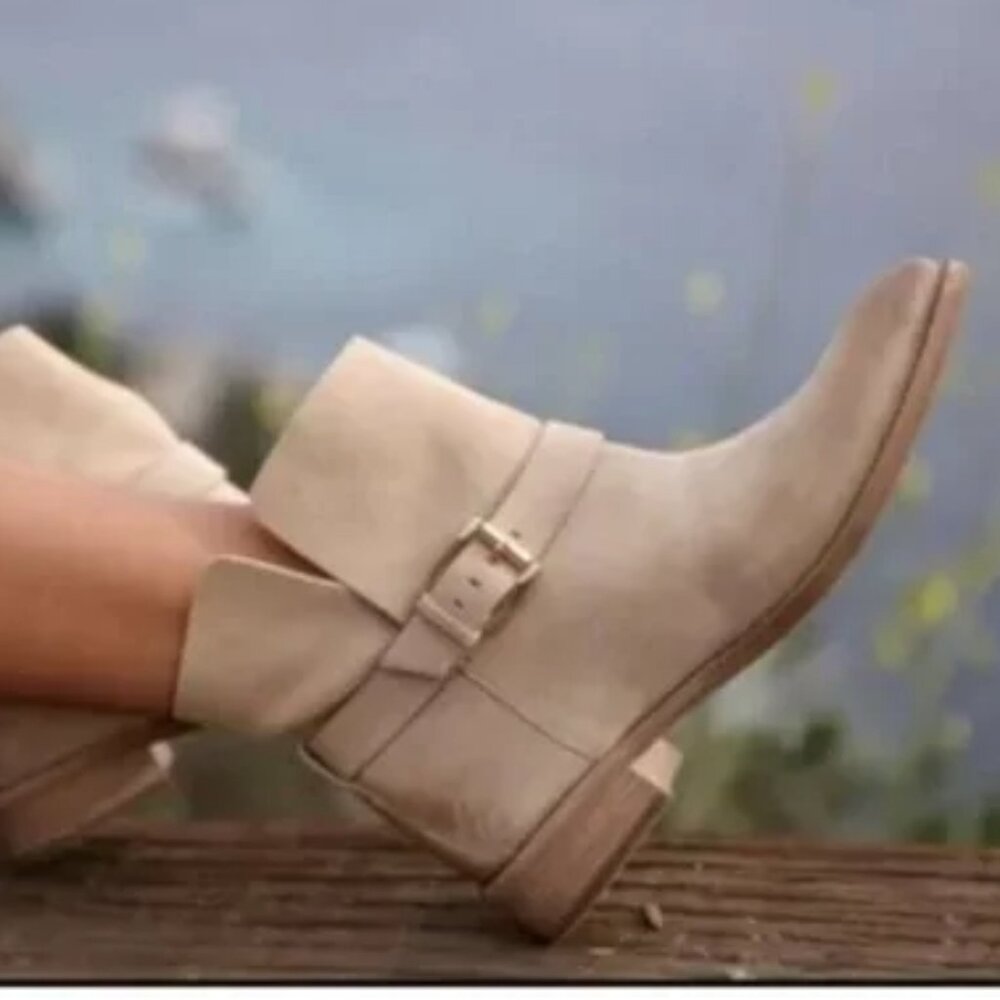 Michael Kors Jet Set 6 Walton tan Suede Ankle Boots sz 8.5